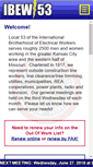 Mobile Screenshot of ibewlocal53.org
