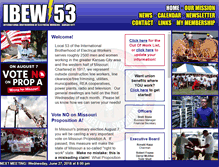 Tablet Screenshot of ibewlocal53.org